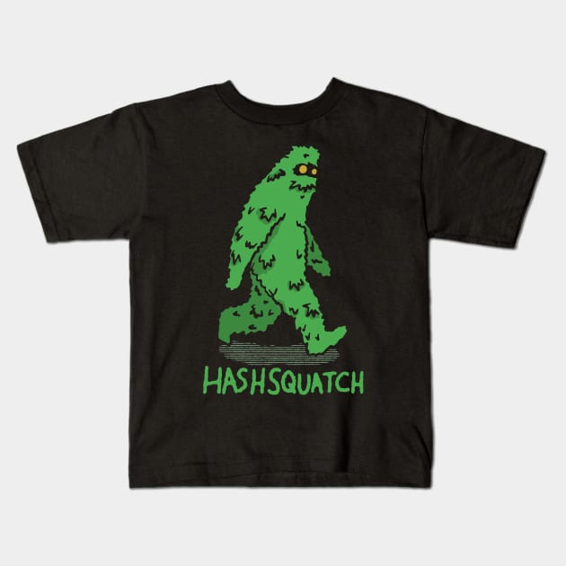 Hashsquatch Kids T-Shirt by maddude